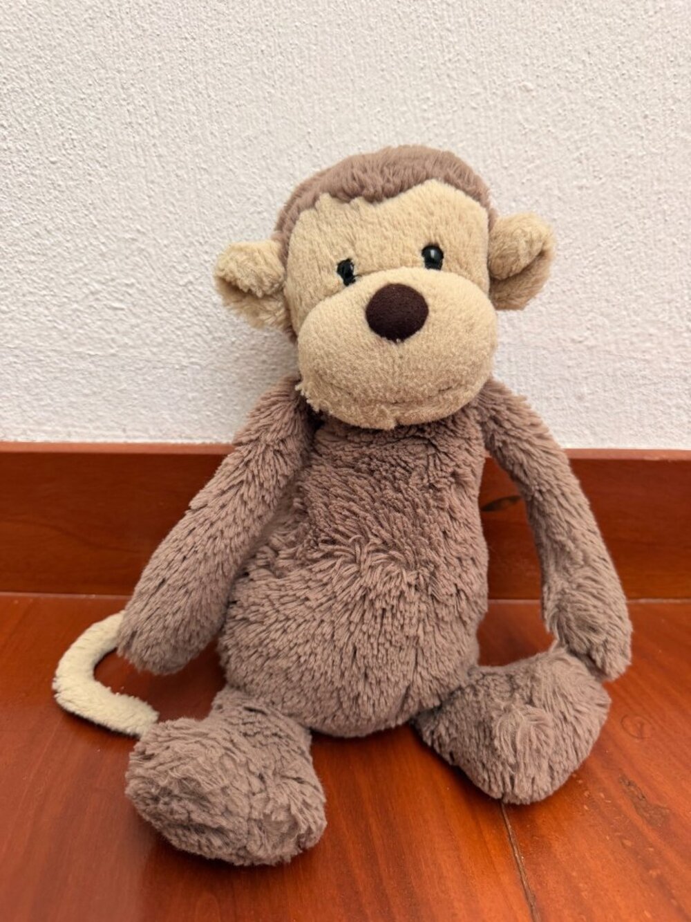 Jellycat Bashful Monkey Plush Brown Stuffed Animal Soft Toy Good Condition